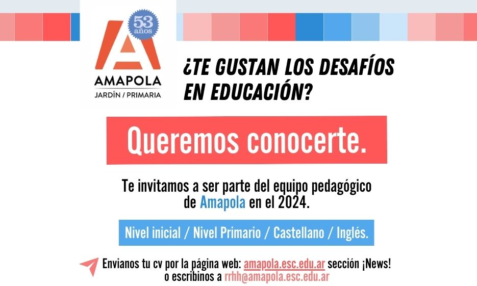 ¿Querés trabajar en Amapola?